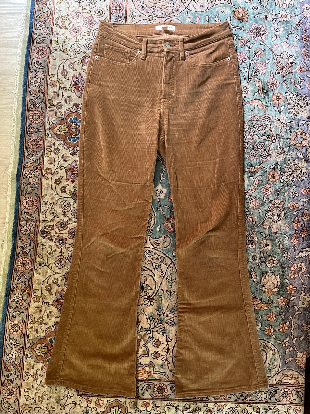 Lucky Brand Corduroy Flare Brown/Mustard 10